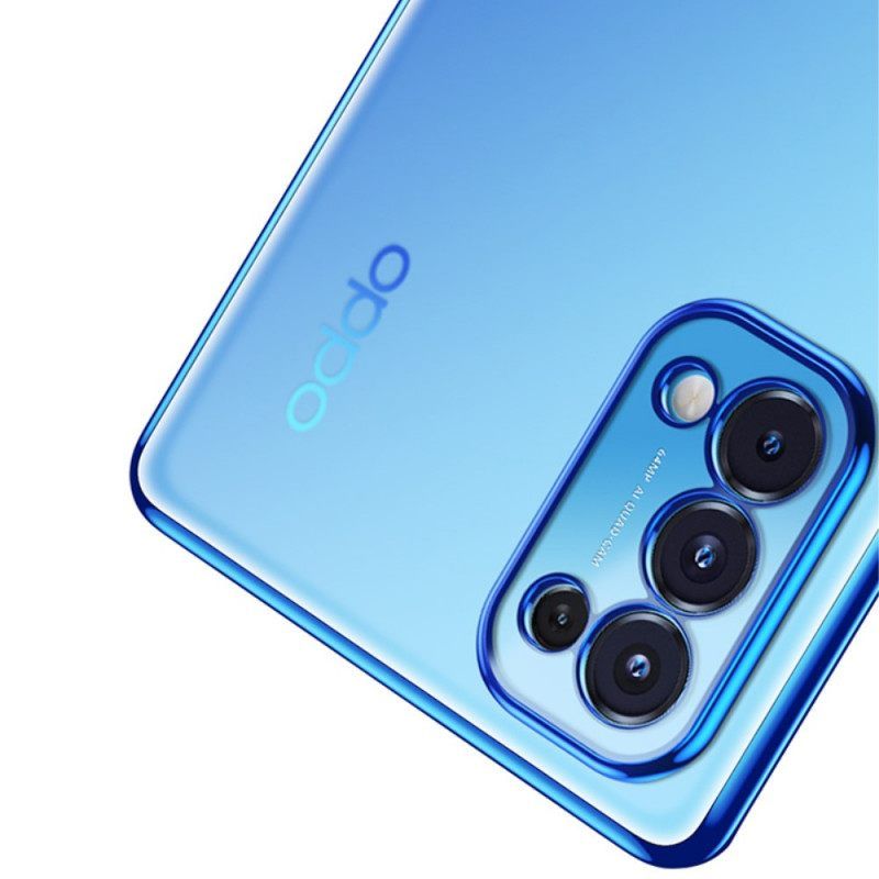 θηκη κινητου Oppo Find X3 Lite Διαφανείς Μεταλλικές Άκρες Sulada